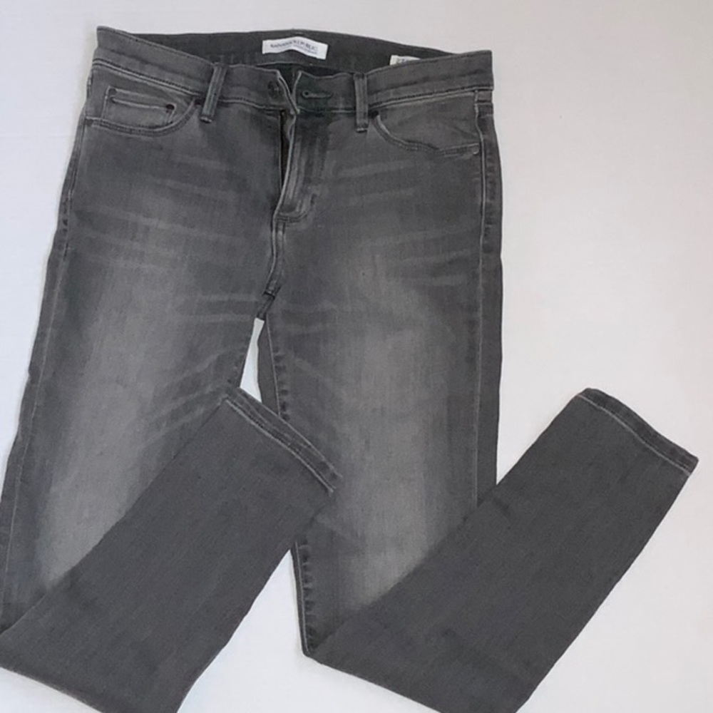 NWOT Banan Republic Skinny Ankle Jeans Black - Size 27